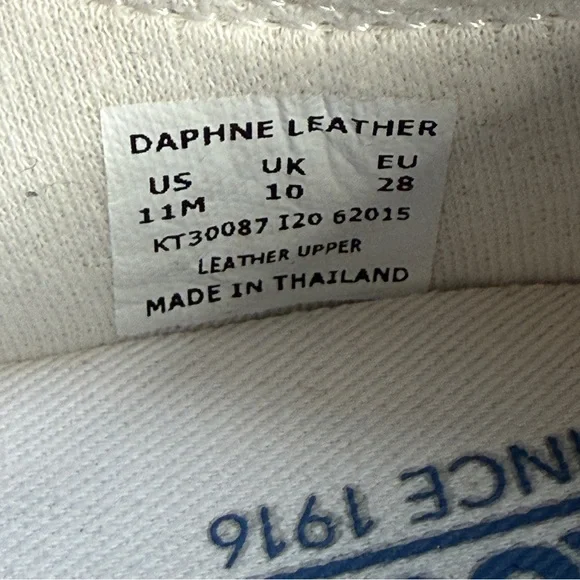 Keds Kids Daphne White Leather T-Strap Sneakers with Velcro Closure Size 11 - Picture 11 of 11